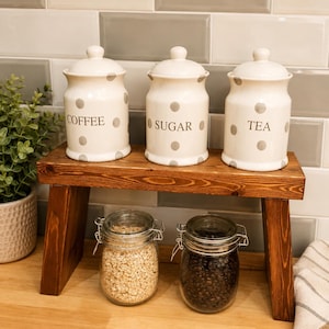 Kitchen Countertop Shelf, Countertop Shelf, Farm house Countertop Shelf, Chunky Countertop Shelf, Milk Stool, Bathroom Stand