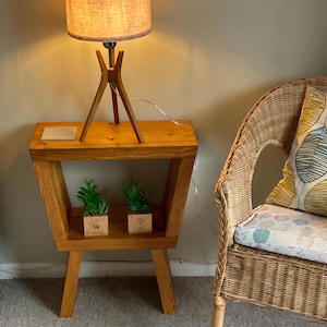 Solid Sofa Coffee Table - Rustic Side end Table - Various colours are available