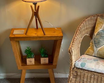 Solid Sofa Coffee Table - Rustic Side end Table - Various colours are available