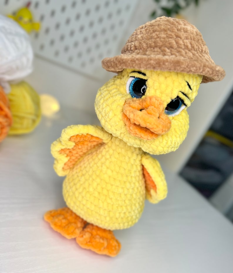 Quack-Quack, Crochet PDF duck pattern in English, Amigurumi duck pattern zdjęcie 2