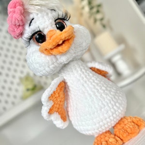 Quack-Quack, Crochet PDF duck pattern in English, Amigurumi duck pattern zdjęcie 1