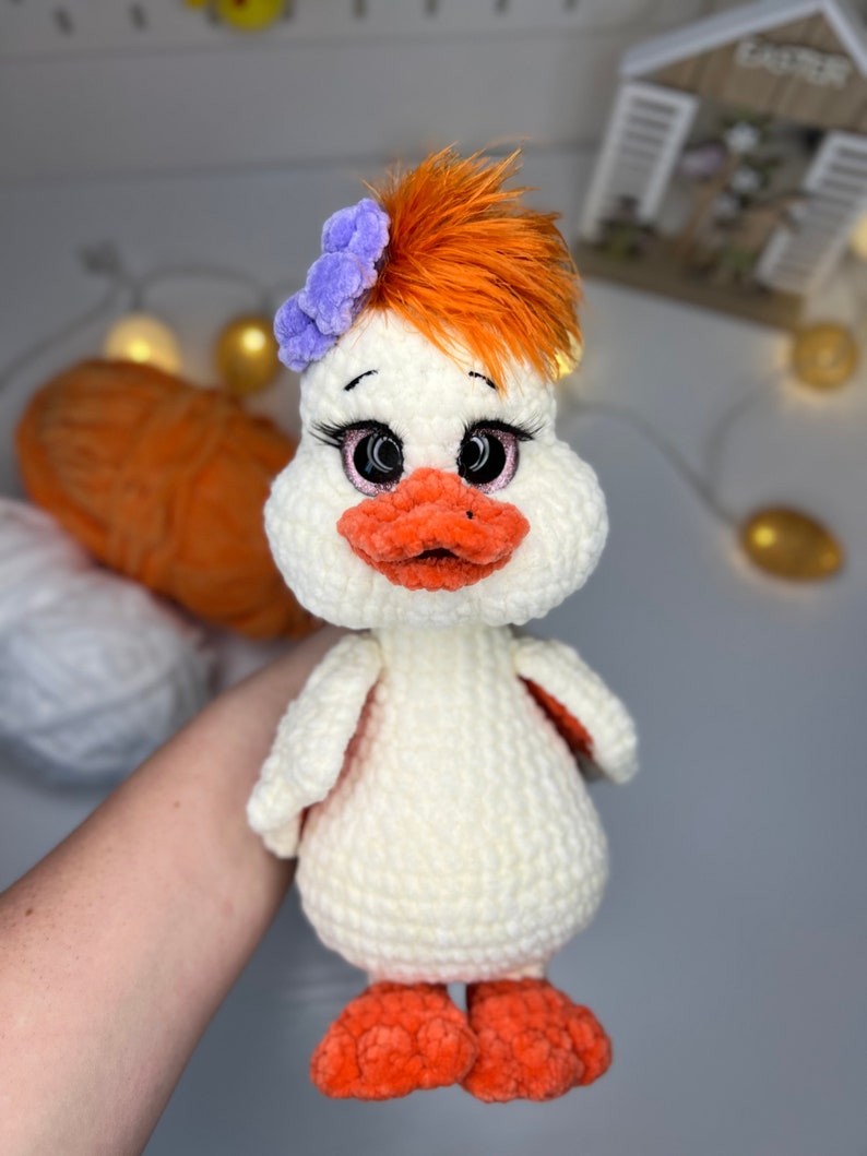 Quack-Quack, Crochet PDF duck pattern in English, Amigurumi duck pattern zdjęcie 8