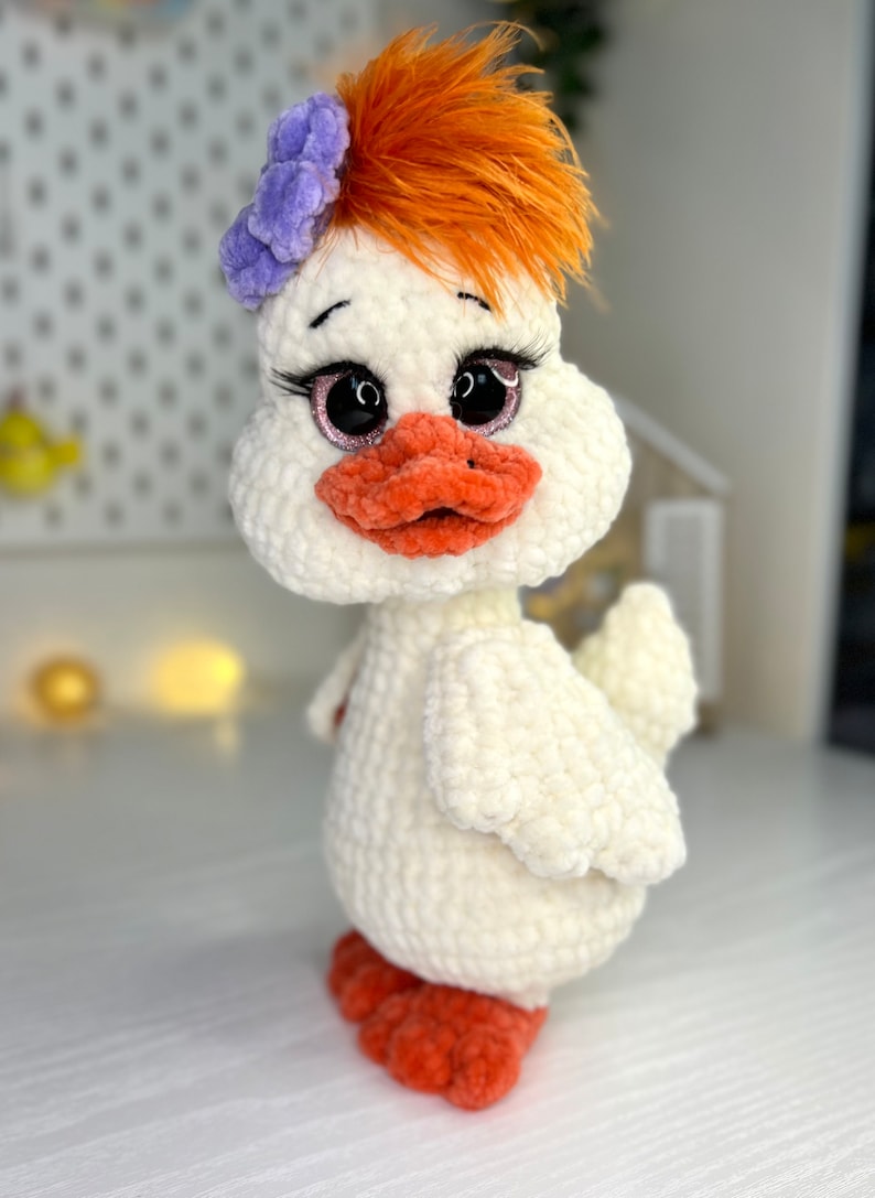 Quack-Quack, Crochet PDF duck pattern in English, Amigurumi duck pattern zdjęcie 4