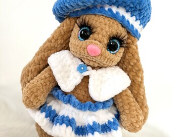 Beautiful bunny - handmade rabbit toy. Hypoallergenic plush Bunny