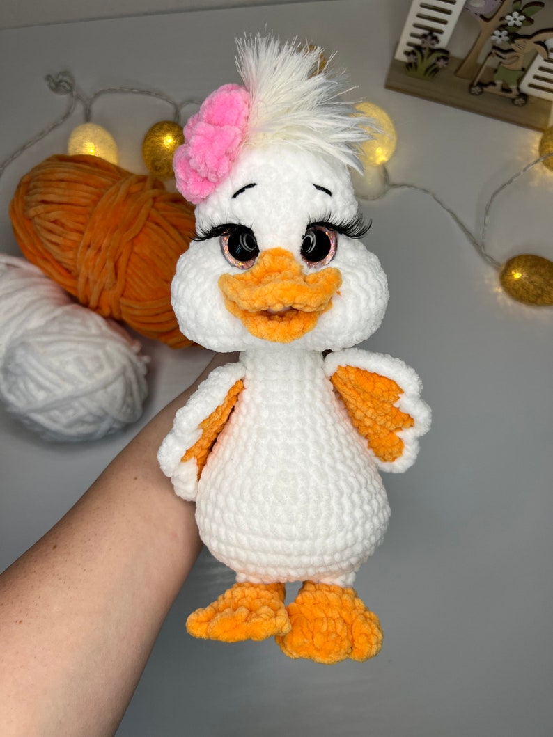 Quack-Quack, Crochet PDF duck pattern in English, Amigurumi duck pattern zdjęcie 6