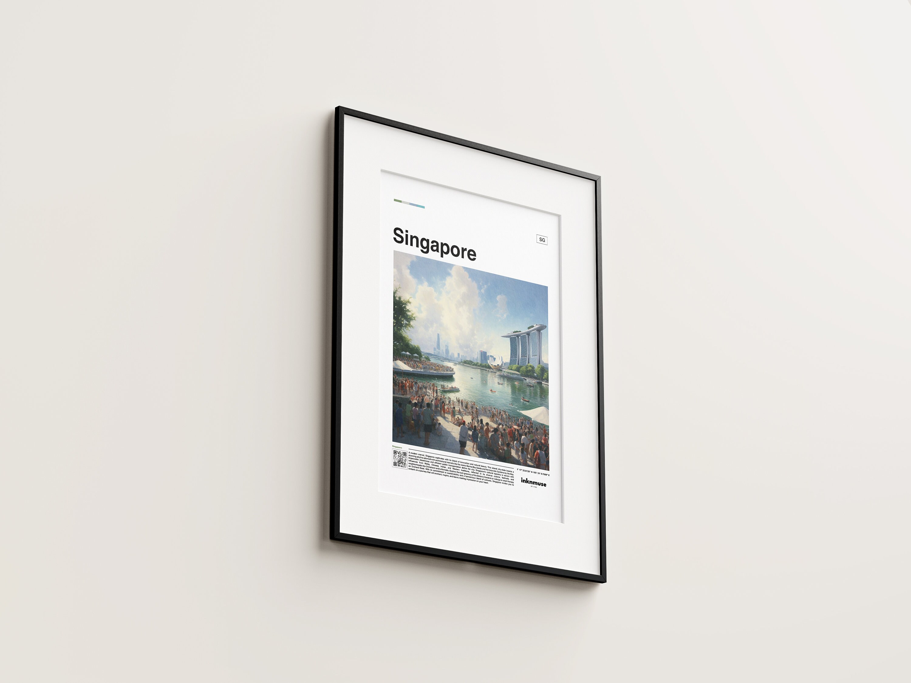 Singapore Wall Art Singapore Poster Print Singapore Art Etsy