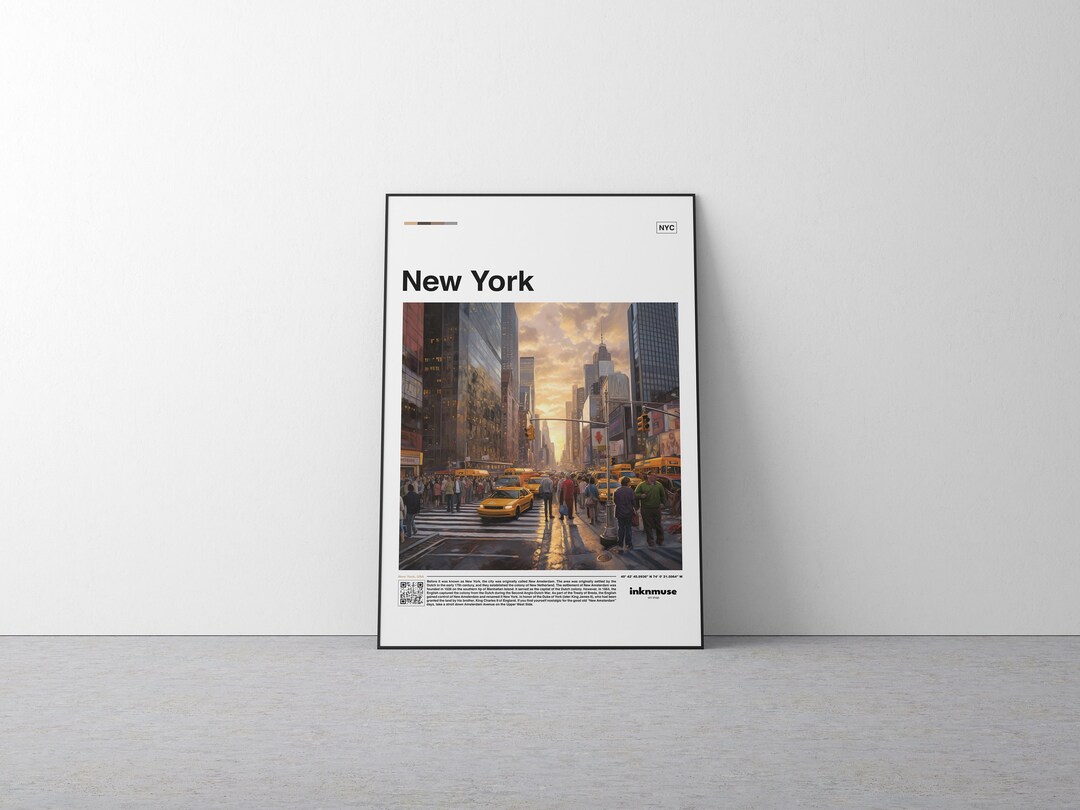 New York Wall Art New York Poster Print New York Art Print Etsy