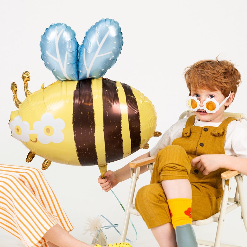 Biene Folienballon - Hummel Thema Babyparty oder Kindergeburtstag Dekoration Bild 1