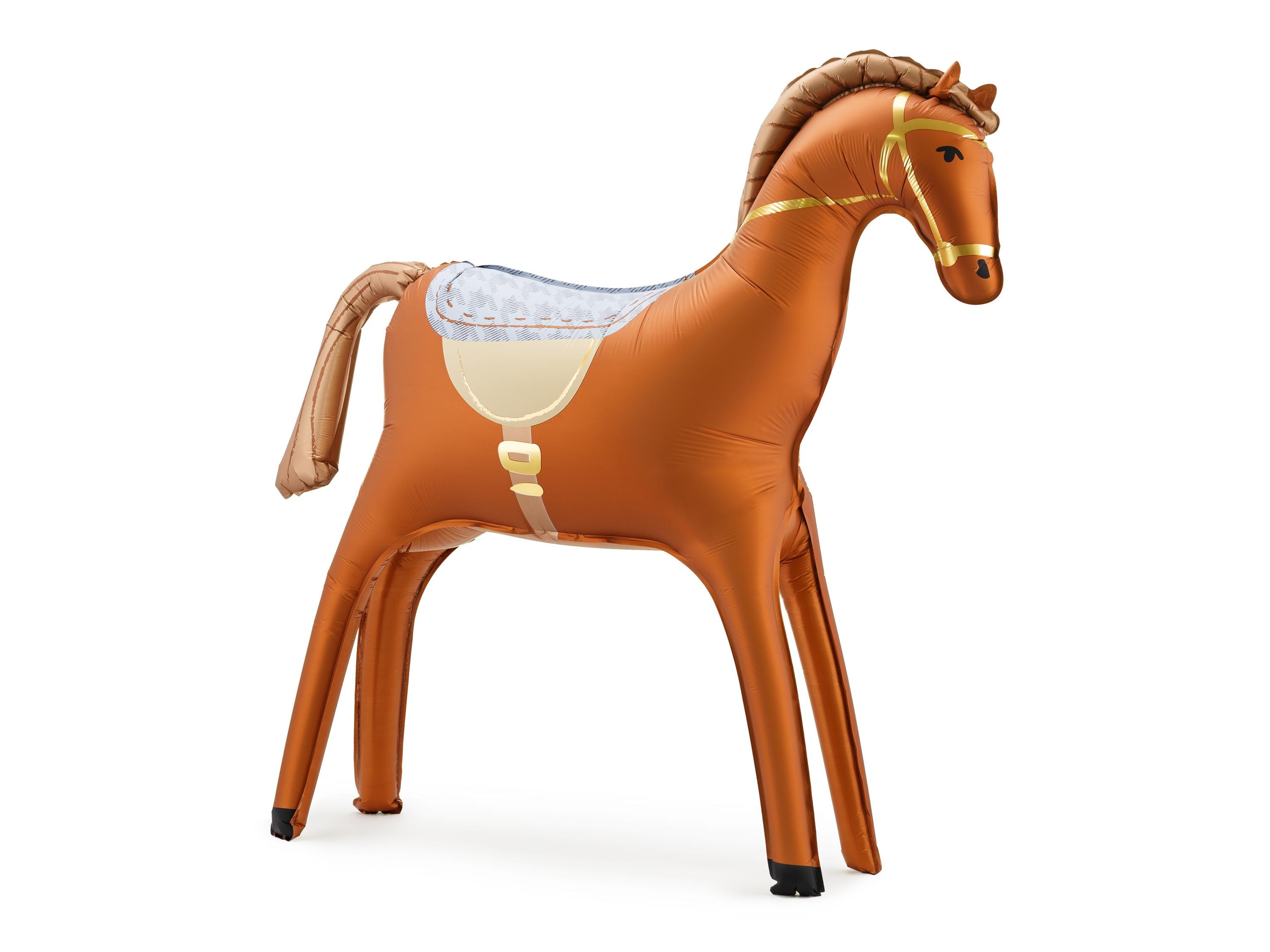Kit Decorazioni Compleanno Bambino – Palloncini E Striscione Con Tema Cavallo Marrone – 32 Pezzi - 4