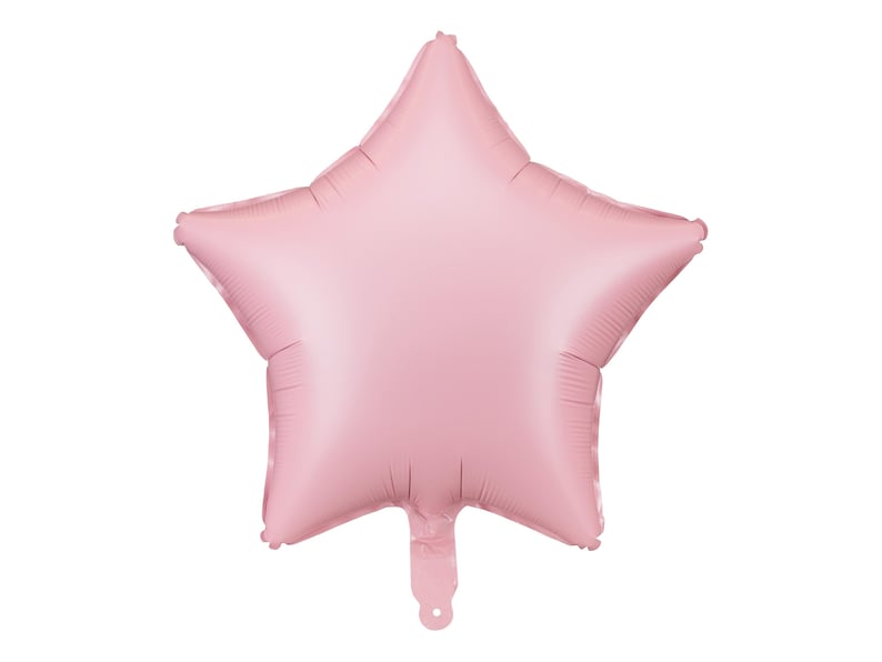 Pink star foil balloon, pastel star Mylar balloon for birthday party, baby shower, gender reveal, kids room decor, helium balloon, party decoration