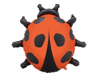 Inflatable Ladybug Balloon: Red & Black Bug Party Decoration (26x25.4 Inch)