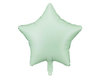 Mint Green Star Balloon, Sage Green Party Decoration, Pastel Birthday, Baby Shower Decor