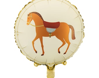 Horse Foil Balloon – 14 Inch Farm Animal Western or Cowboy Theme Birthday