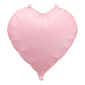 Light Pink Heart Foil Balloon 14 Inch Princess Party Heart Shaped Balloon for Baby Showers, Bridal Showers, Weddings, Birthdays, Photo Props