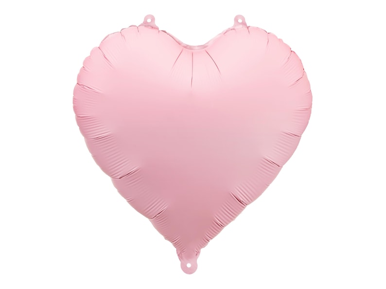 Light pink heart‑shaped foil balloon – perfect for bridal showers, baby showers, birthdays, romantic events, or photo props.