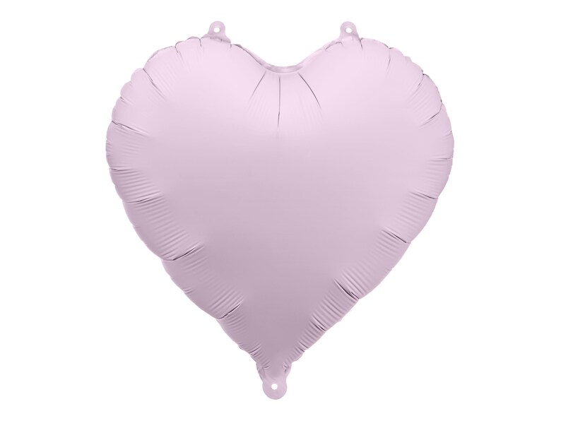 May include: A light pink heart-shaped foil balloon.