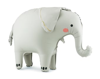 Standing Elephant Balloon, Safari Party Decorations, Jungle Theme Wild One Decor, Neutral Baby Shower