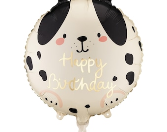 Puppy Happy Birthday Balloon 14 Inch, Dog Party Decoration, Kids Animal Birthday Theme Decor