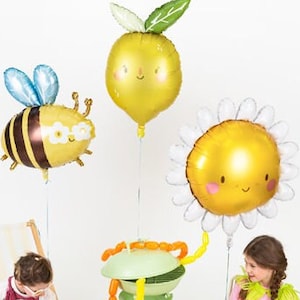 Biene Folienballon - Hummel Thema Babyparty oder Kindergeburtstag Dekoration Bild 5