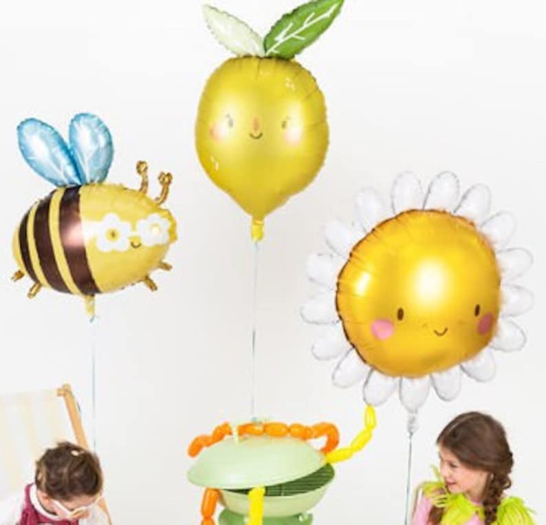 Biene Folienballon - Hummel Thema Babyparty oder Kindergeburtstag Dekoration Bild 5