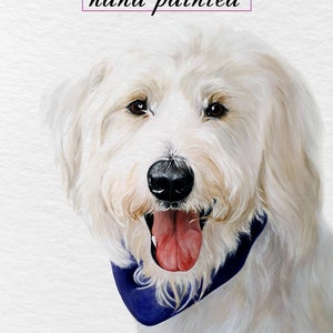 Ritratto personalizzato di un animale domestico ad acquerello, ritratto di un animale domestico da foto, ritratto di un animale domestico ad acquerello, ritratto di un cane di famiglia, regalo fatto a mano, dipinto sulla perdita di un animale domestico