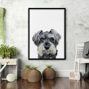 Custom pet portrait, handmade watercolor portrait from photo, pet art, customized dog cat paintings, pet portrait gift image 8