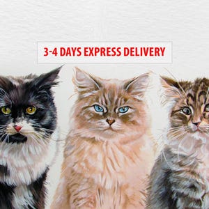 Custom watercolor pet portrait, hand painted pet portrait from photo, custom multiply pet portrait, handmade pet painting, pet memorial gift