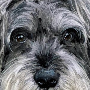 Custom pet portrait, handmade watercolor portrait from photo, pet art, customized dog cat paintings, pet portrait gift image 5