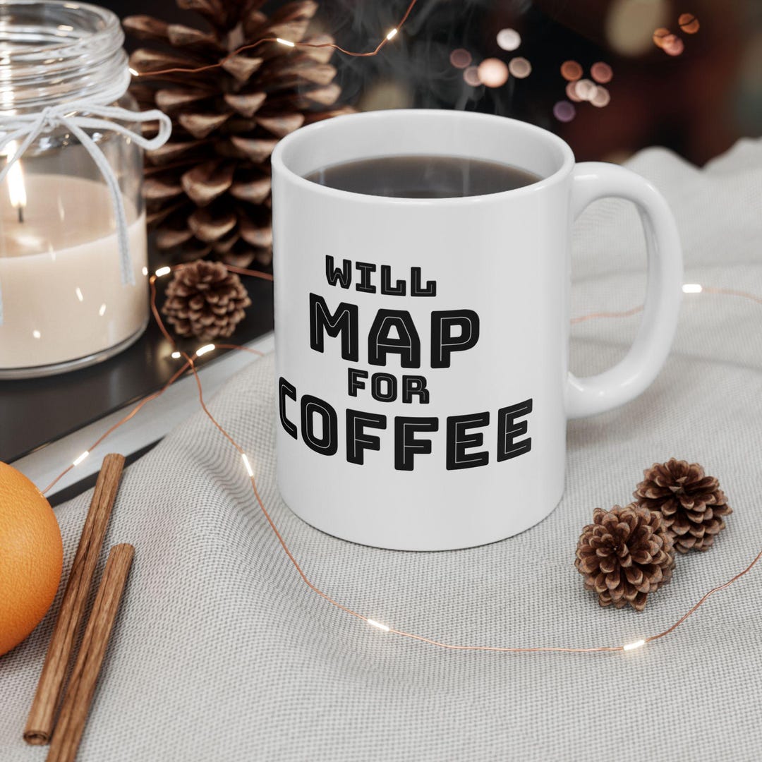 Teacher Gift, Gis Mug, Cartography, Map Lover, Coffee Lover, Programmer ...