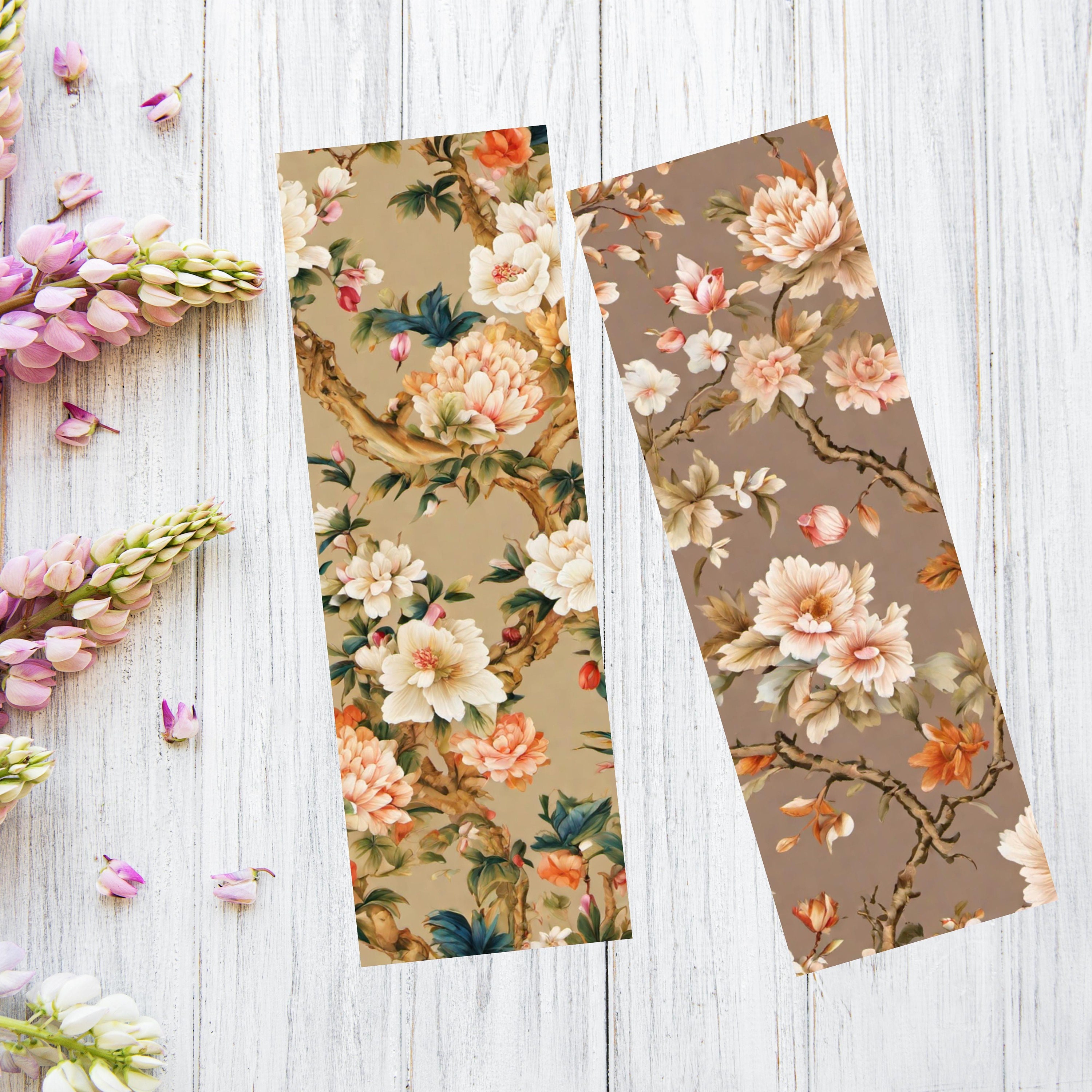 Chinoiserie Printable Bookmarks Bundle Chinoiserie Pattern - Etsy