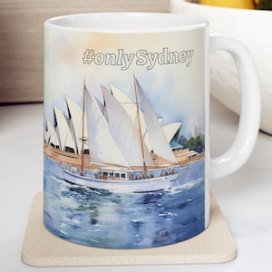 Sydney - Australia - Sparkling Harbor Mug | Ceramic Coffee Mug for Travel Enthusiasts