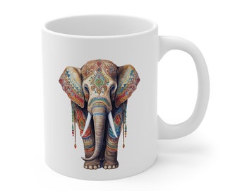Endangered Sumatran Elephant 11oz Ceramic Mug | Unique Gift for Animal Lovers & Conservation Enthusiasts (BPA and lead-free)