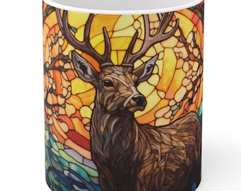 Majestic Deer Mug | Unique Gift for Animal Lovers & Deer Enthusiasts (BPA and lead-free)