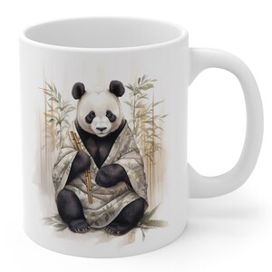 Enchanting Giant Panda Mug - 11oz Ceramic Mug - Unique Gift for Animal Lovers & Conservation Enthusiasts (BPA and lead-free)
