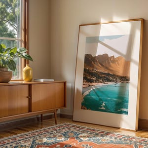 Cifton Beach in Cape Town Kunstdruck, Boho Wandkunst, moderne abstrakte Kunst, minimale druckbare Kunst, künstlerisches Poster, digitaler Download Kunst