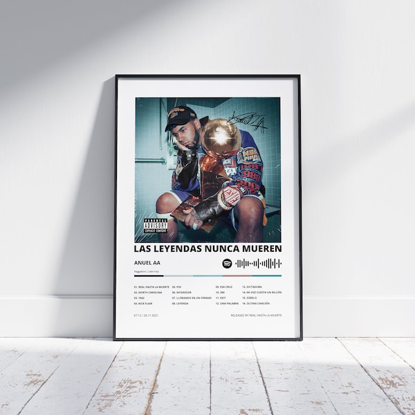 LLNM, Anuel AA, Imprimible digital, Poster, Portada de álbum, Decoracion del hogar