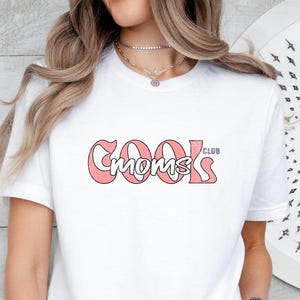 Cooles Moms Club Shirt | Mama-Outfits, Retro 70er Jahre Stil, Alles Gute zum Muttertag, Umstandsgeschenk, Mama-Kleidung, Cooles Mama-Shirt, Mama-Geschenk