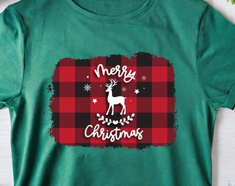 Camisa de Navidad de reno, sudadera con capucha de Navidad, camisa familiar de Navidad, sudadera de feliz Navidad, regalo para Navidad, camiseta de Navidad, camisa de reno