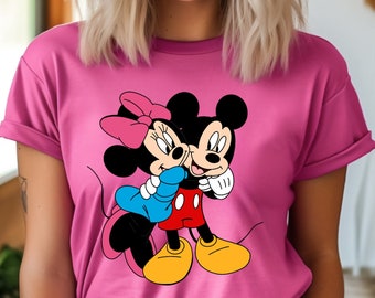 Disney Minnie Mickey Shirt, Disney Besties Pullover, Disneyworld Sweatshirt, Disneyland T-Shirt, Vintage Mickey und Minnie Paare T-Shirt