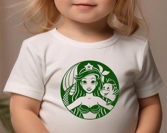 Camiseta de la Sirenita, La Sirenita, Camiseta de Ariel, Camiseta de la sirena Ariel, Camiseta de Ariel de Disney, Camiseta de la sirena Ariel para niñas