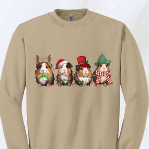 Merry Pigmas Sweatshirt, Funny Christmas Sweatshirt, Guinea Pig Santa Hat Shirt, Christmas Sweatshirt, Cute Christmas Animal Hoodie