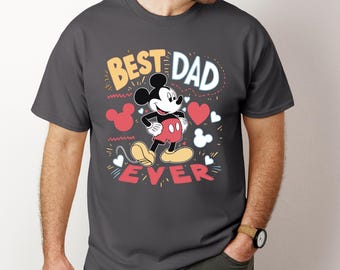 Camiseta "El mejor papá de Disney", camiseta de Disney, camiseta de Disneyworld para papá, camiseta del Día del Padre, regalo para papá, camiseta navideña de Disneyland, regalo para papá