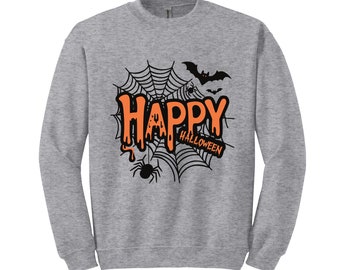 Felpa Happy Halloween, maglietta da donna di Halloween, maglietta da strega di Halloween, felpa divertente di Halloween, regalo di Halloween, maglietta carina di Halloween