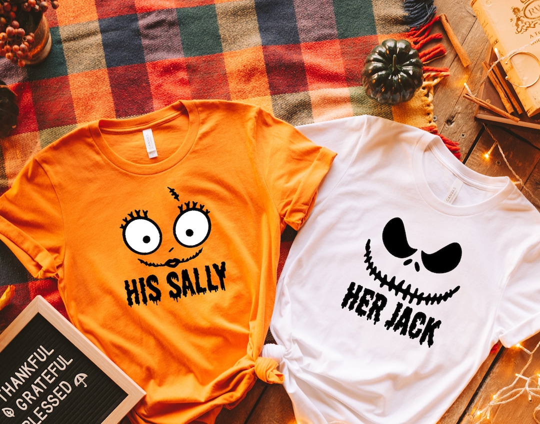Her Jack Halloween Shirts, His Sally Halloween Shirts, Couple Halloween  Shirts, Halloween Party, Matching Halloween, Funny Halloween, Jack