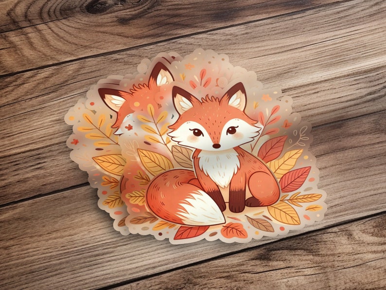 Cute Fox Illustration, Woodland Animal Art, Nursery Wall Decor, Forest