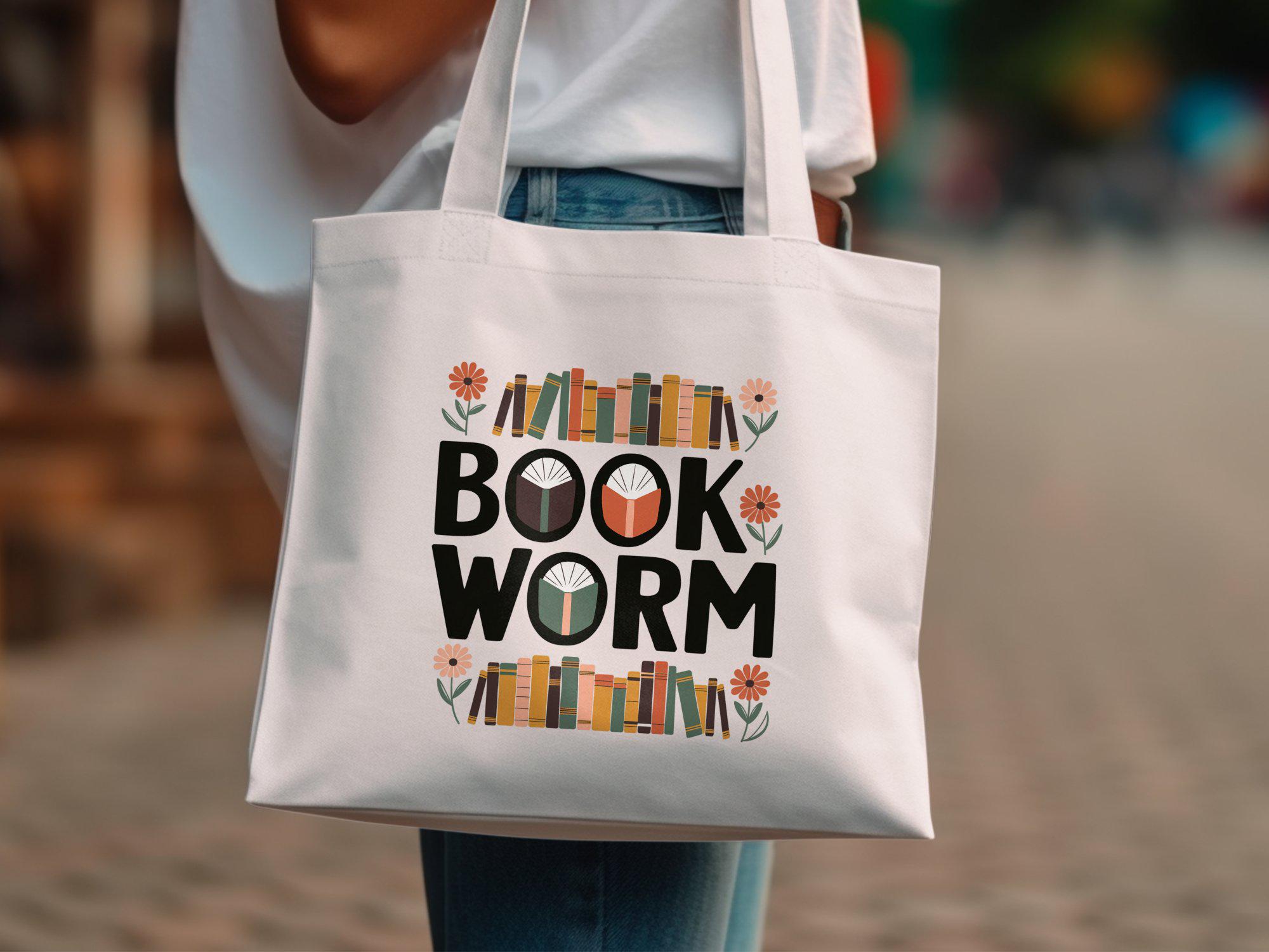 Bookworm Digital Print, Book Lover Wall Art, Literary Decor, Library ...