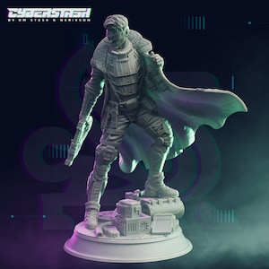 Cyberpunk Secret Agent - Jackson &quot;Ace&quot; Styles - Cyberstash | Cyberpunk, Shadowrun, D&D Fantasy RPG - 3D Printed