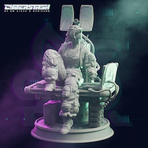 Cyberpunk Hacker Prodigy - Alice "Wonderland" Hanson - Cyberstash / Cyberpunk, Shadowrun, D&D Fantasy RPG - Impreso en 3D