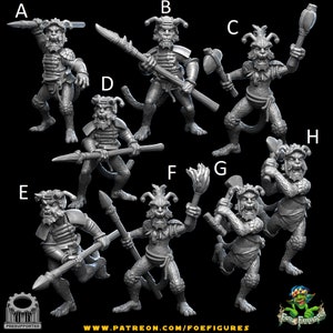 Dulok Squad- Foe Figures | Legion Compatible RPG - 3D Printed