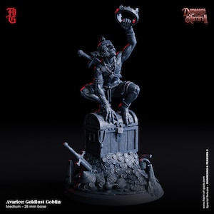 Sin - Avarice: Goldlust Goblin - Flesh of Gods | Dungeons and Terrors Tom 2 - D&D Fantasy Horror RPG - Druk 3D